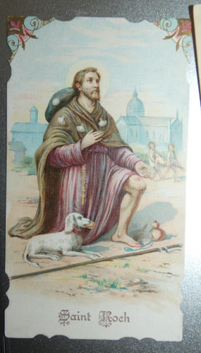 Image pieuse saint - , roch