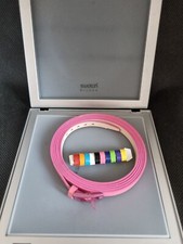 Swatch Bijoux Bracelet Ceinture rose Écrin D'origine Ref H233
