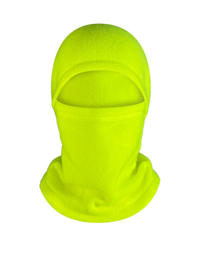 Cagoule polaire jaune fluo - cagoule,