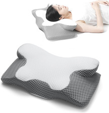 Coussin ergonomique cervical mémoire de forme anti douleur tête nuque sommeil