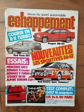 ECHAPPEMENT N°201 07/1985 PEUGEOT 206 GTI FIESTA XR2 AUDI QUATTRO GOLF 16S MANS