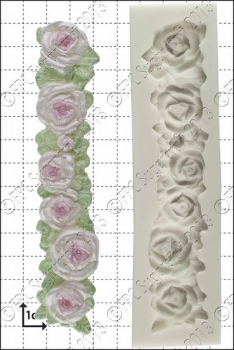 Moule silicone rose bordure - moule,