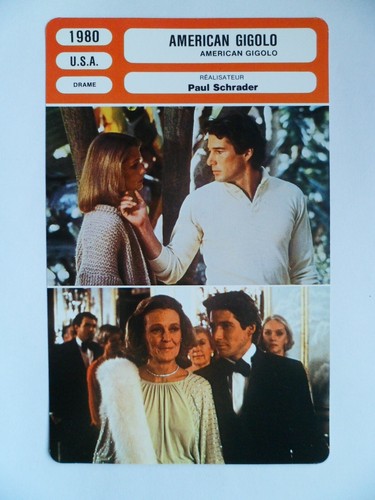 Carte fiche cinema 1980 - carte,