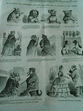 Humour Print 1863 De la Muselière in its relation to dog society