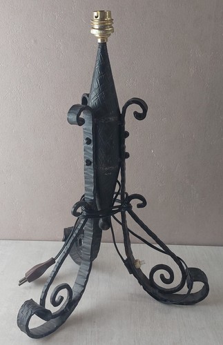 Ancien pied lampe - de, fer