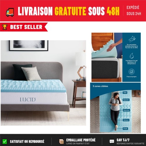 Lucid surmatelas 140 190 - 140, cm
