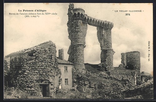 Cpa allègre potence et - la,