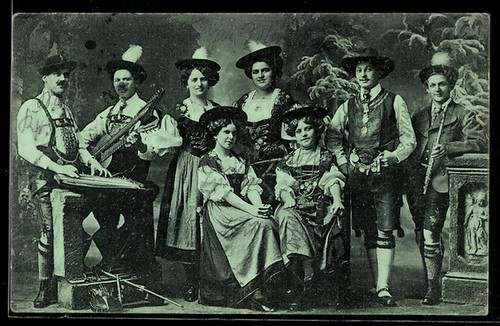 Carte postale originale - , troupe