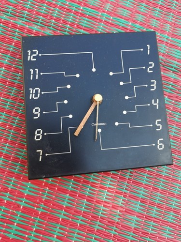 Horloge noire murale - , carrée