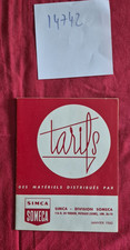 N°14742 / catalogue ; tarifs