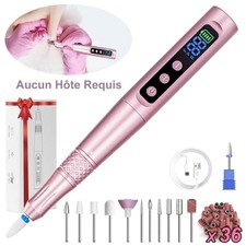 Ponceuse Ongle Professionnelle Sans Fil 35000 tr/min Lime à Ongles Electrique