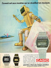 1986 CASIO ADVERTISING 124 ADVERTISEMENT CHRONO REVEAL MUSICALES