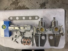 Classic Mini Twin HS4 1"1/2 SU Carburettors Fully Refurbished Carbs Set Up