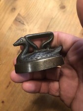 Antique cast-iron swan Iron/paperweight medium size toy