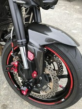 GARDE BOUE AVANT KAWASAKI Z800 Z800E 100% CARBONE BRILLANT