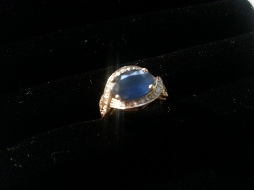 Bague saphir entourage - bague,