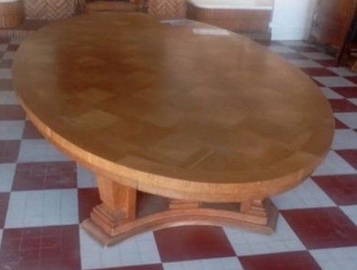 Table ovale bois massif - table, en