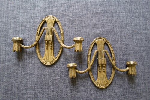 Bougeoir applique ancienne - bougeoir, en