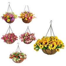 Panier suspendu en rotin avec