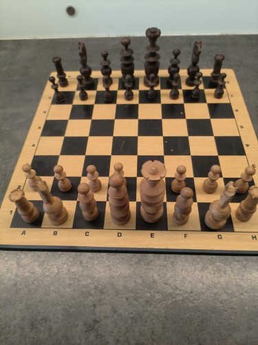 Ancien jeu échecs bois - ancien, d'échecs
