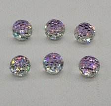 6pc Swarovski Crystal Vitrail Light 6mm Disco Ball 4861 Rhinestone 3/4 Flatback
