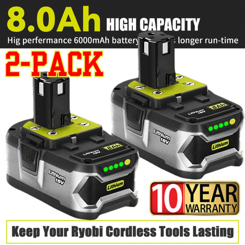 18v 0ah pour ryobi one - 2x,
