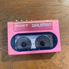 Sony Walkman WM-20 Pink Cassette Player Ultra Slim Vintage Japan