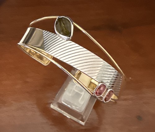 Bracelet jonc argent vermeil - bracelet,