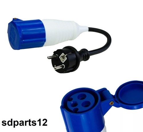 Adaptateur câble fiche schuko - adaptateur,