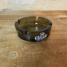Vintage Saint-Claude Tobacco Pipe Advertising Ashtray, Amber, 1970s