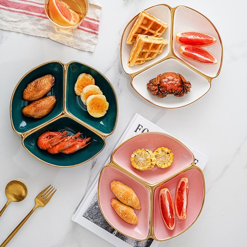 Assiette divisée - , en