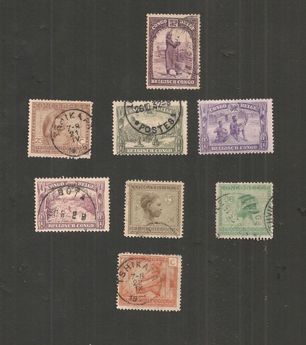 Congo belge lot - 8, timbres