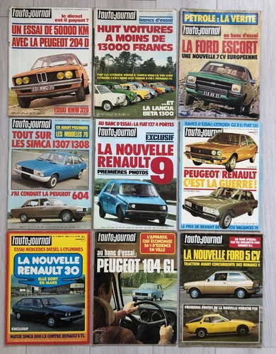 Revues auto journal - 9x,