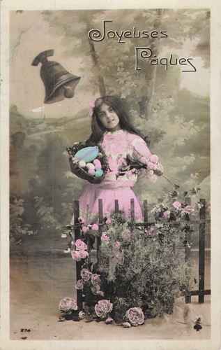 Paques petite fille - cp,