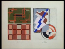 TAPIS ART DECO, JACQUES ADNET, MAURICE MATET - 1929 - POCHOIR