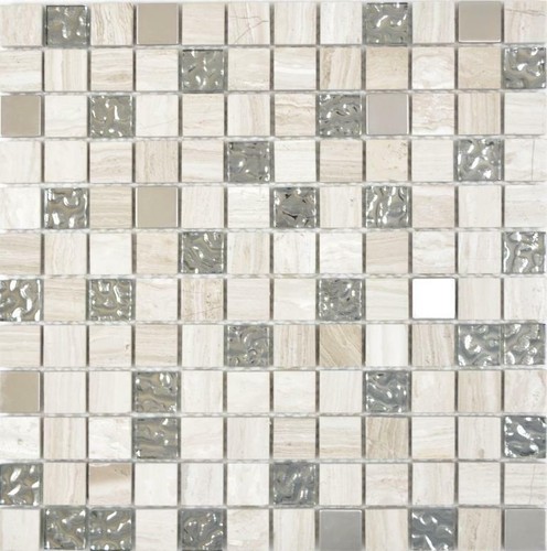 Carrelage mosaïque acier - mosaïque,