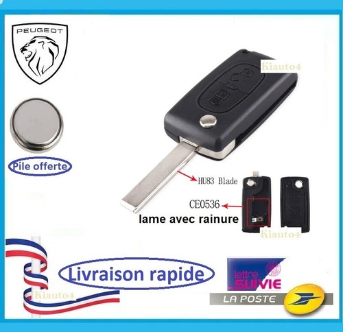 Coque clé plip peugeot 107 - peugeot,