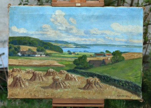 Huile sur toile v - sur, –