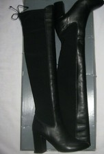 BOTTES CUISSARDES CUIR NOIR  &