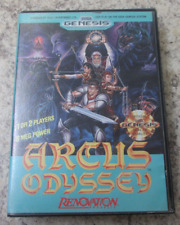 Arcus Odyssey - Sega Genesis 1991 - in case (box) - Tested Working -  RARE