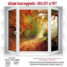 STICKER TROMPE L'OEIL FENETRE