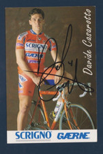 CYCLISME carte cycliste DAVIDE CASAROTTO équipe SCRIGNO GAERNE Signée