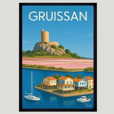 Affiche Poster mural GRUISSAN