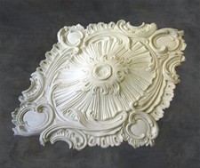 Rosace 65x50cm Staff Ovale Rococo. Décoration Plafond Louis XV Artisanale