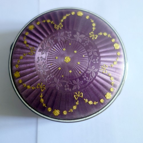Boîte émail argent 1900 - boîte, en