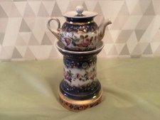 ancienne veilleuse tisaniere porcelaine de Paris XIX