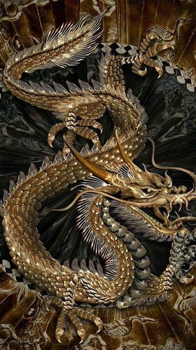 Toile tableau dragon art - toile,
