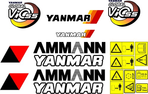 Ensemble autocollants yanmar - ensemble, d'autocollants
