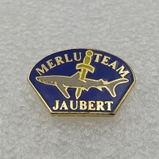 Pin's JAUBERT-Merlu Team-Commando-Marine Nationale-unité d’élite-Livr Grat-P1N3