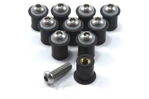 10x ducati zone écrous 6mm - 10x,